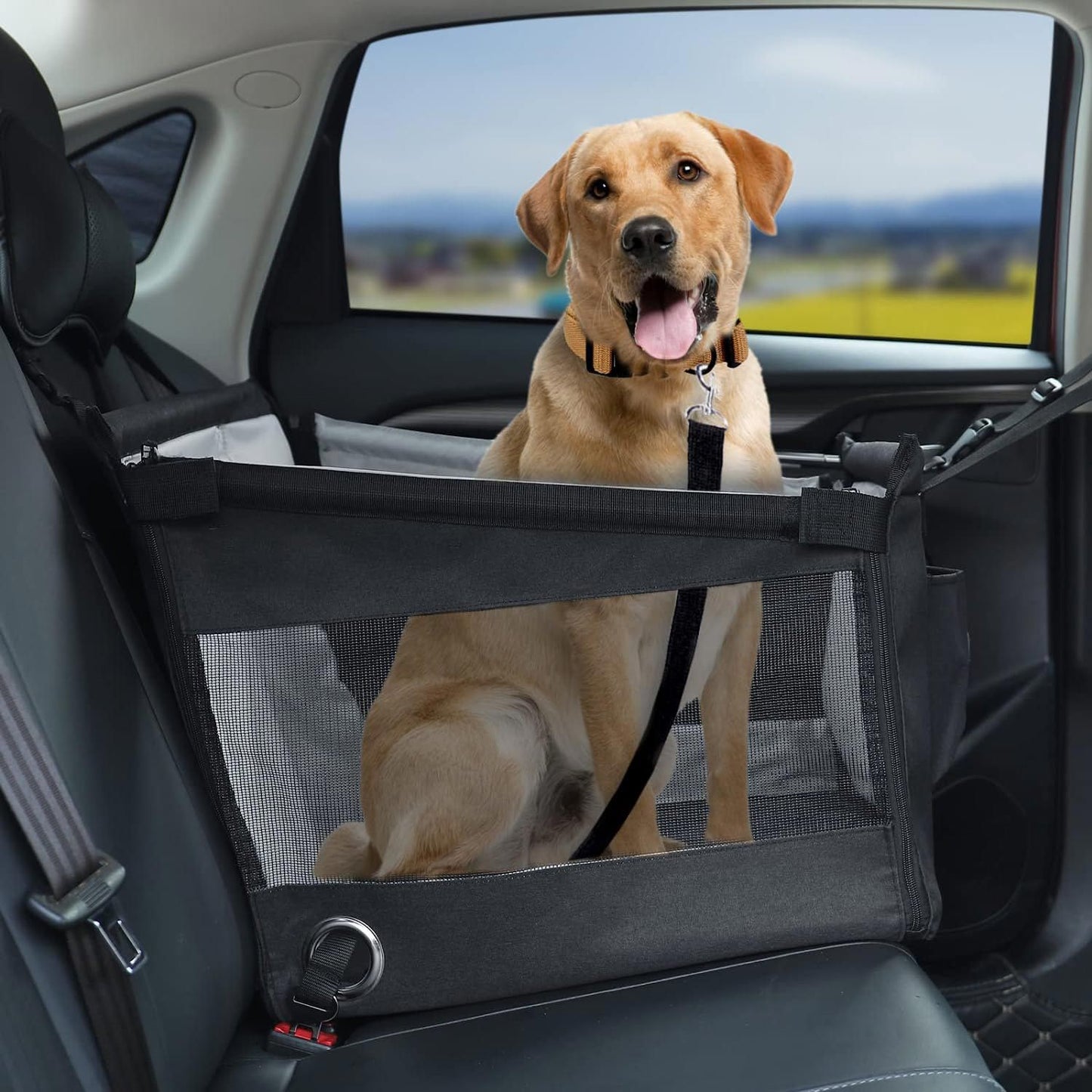 Scratch/Water Resistant Single Pet Car Crate